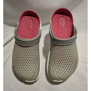 Crocs LiteRide 360 Slip On Pink & Gray Women's Shoes. Size 9